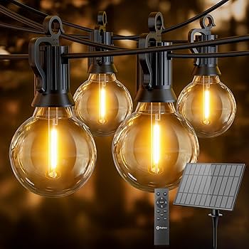 Brightown 108FT Solar String Lights Outdoor with Remote and